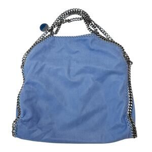 Stella McCartney Falabella Blue 3 Chain Tote Bag Medium Vegan Leather
